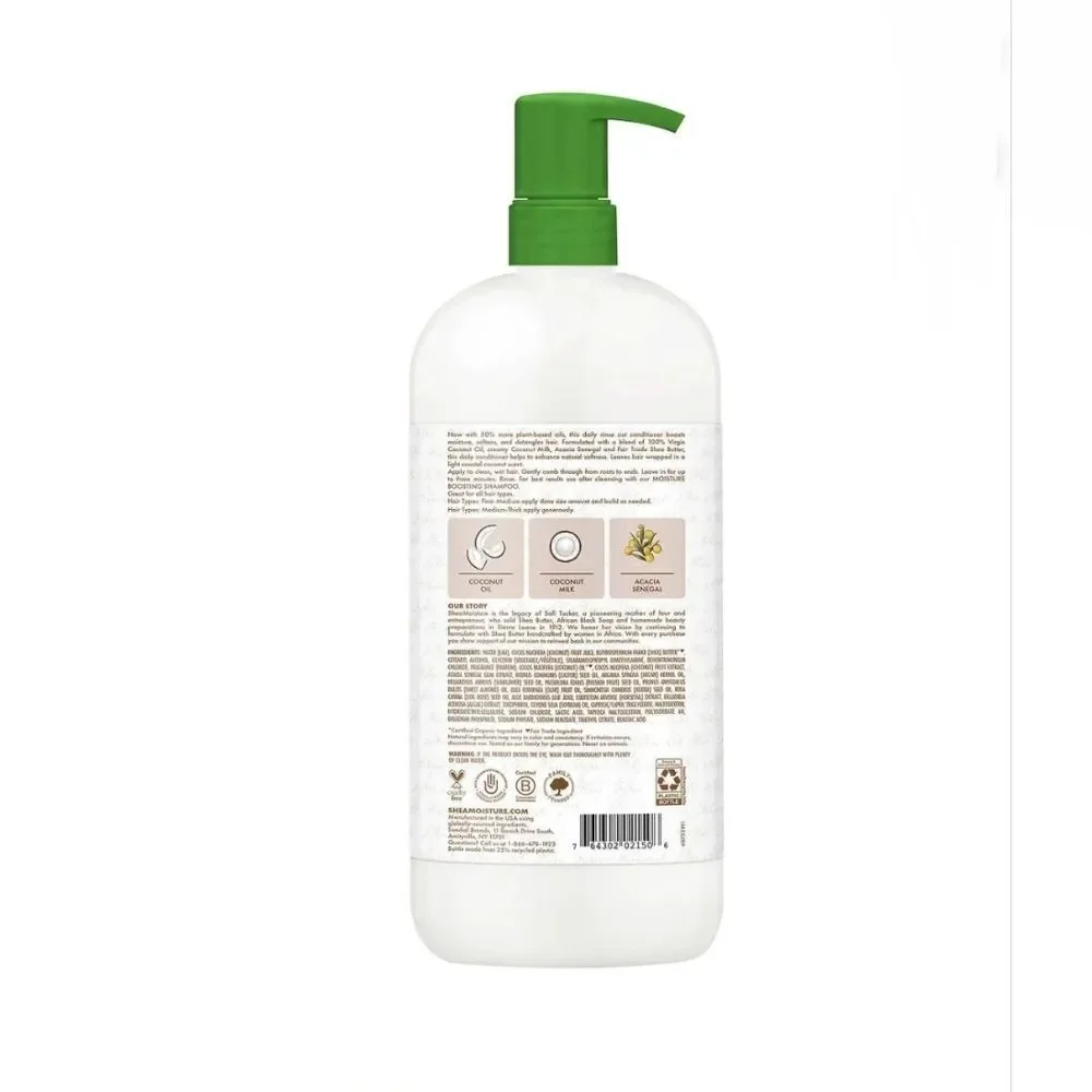SHEA Moisture Moisture Boosting Conditioner Coconut Oil All-Hair-Types 34 oz